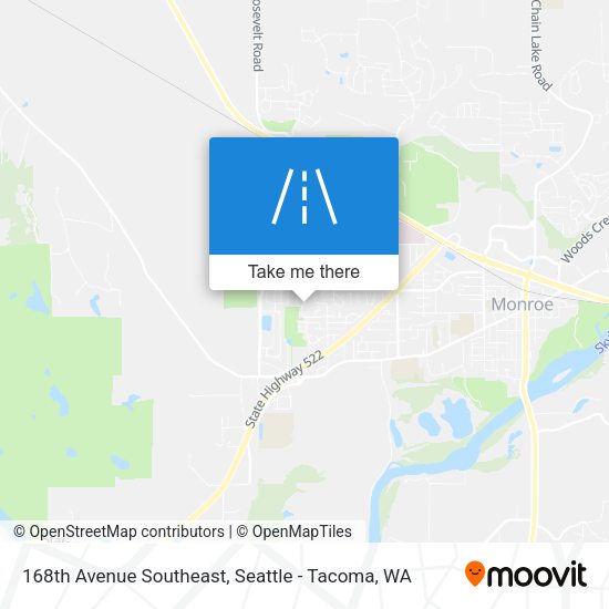 Mapa de 168th Avenue Southeast