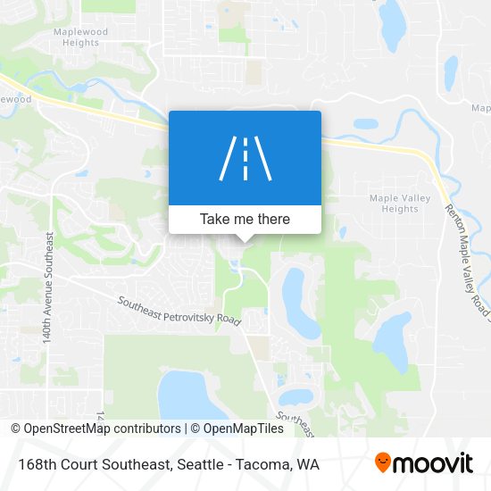 168th Court Southeast map