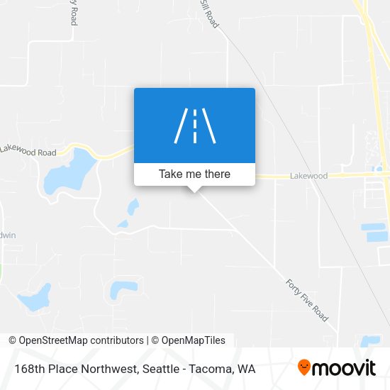 Mapa de 168th Place Northwest