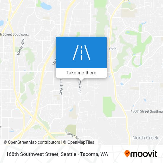 Mapa de 168th Southwest Street