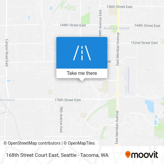 Mapa de 168th Street Court East
