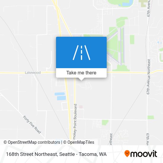 Mapa de 168th Street Northeast