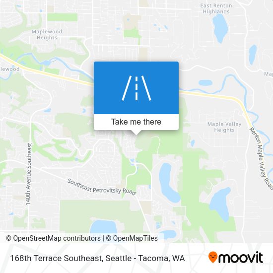 168th Terrace Southeast map