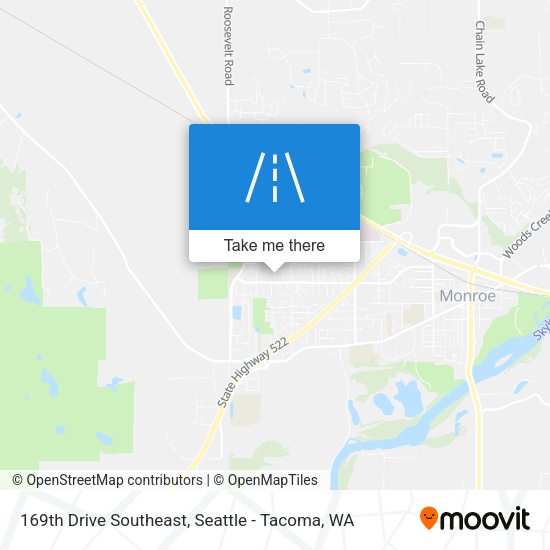 169th Drive Southeast map