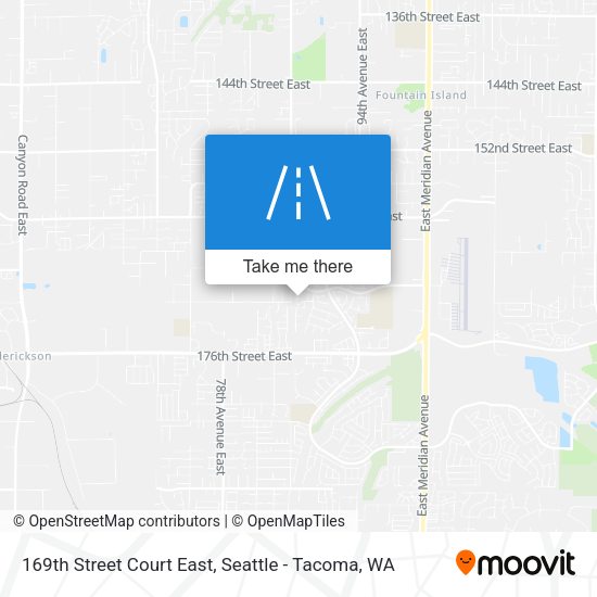 Mapa de 169th Street Court East