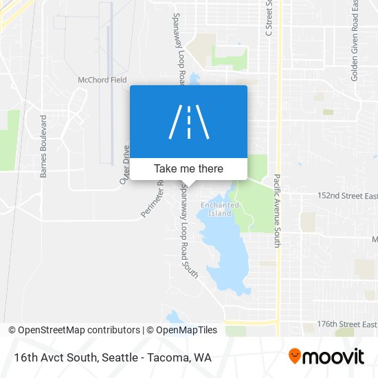 Mapa de 16th Avct South