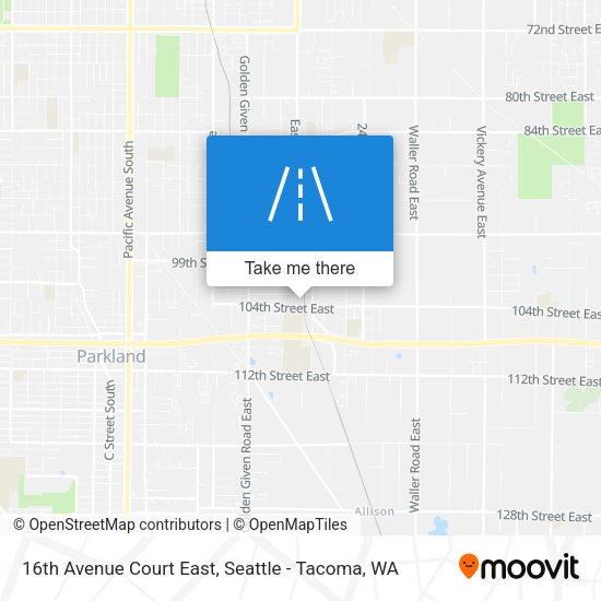 Mapa de 16th Avenue Court East
