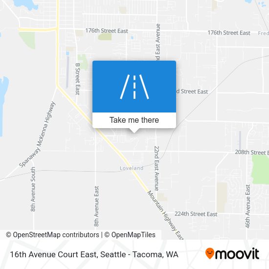 Mapa de 16th Avenue Court East