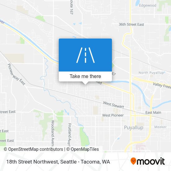 18th Street Northwest map