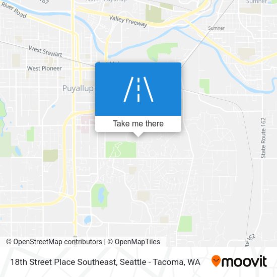 Mapa de 18th Street Place Southeast