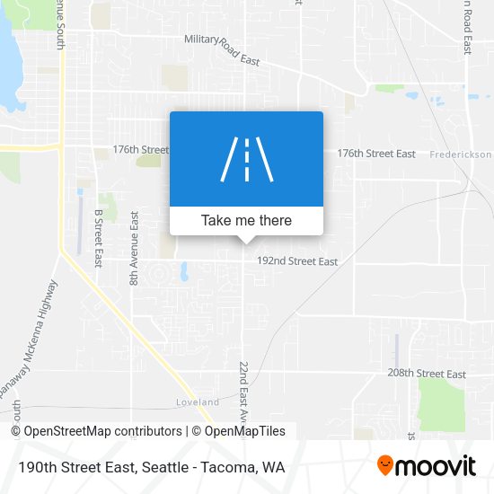 190th Street East map