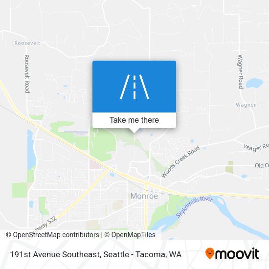 Mapa de 191st Avenue Southeast