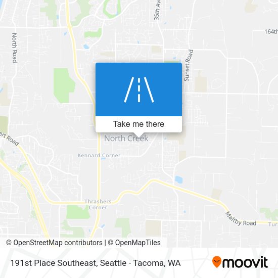 191st Place Southeast map