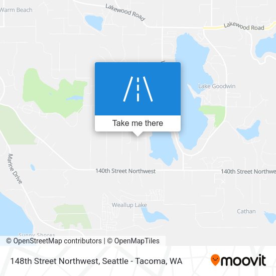 148th Street Northwest map