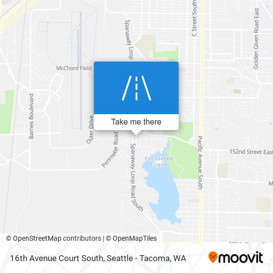 Mapa de 16th Avenue Court South