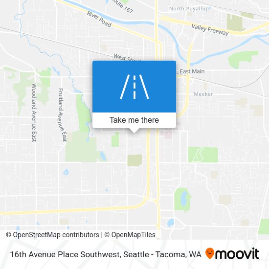Mapa de 16th Avenue Place Southwest