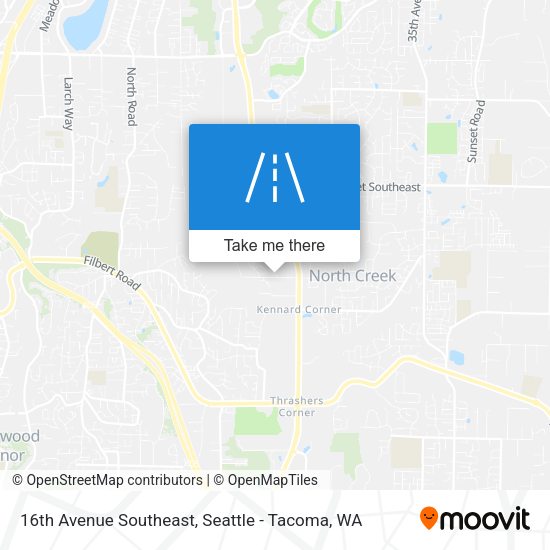 16th Avenue Southeast map