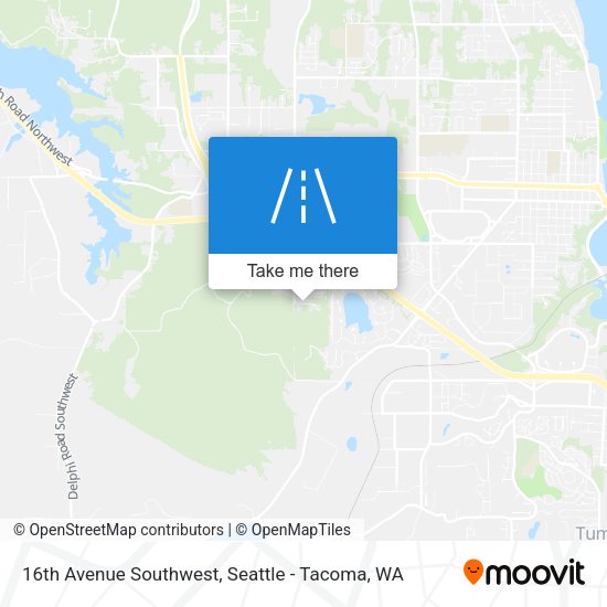 16th Avenue Southwest map