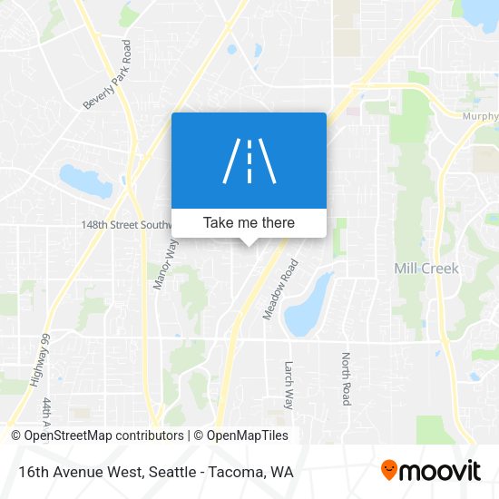 16th Avenue West map