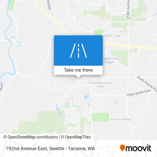 Mapa de 192nd Avenue East