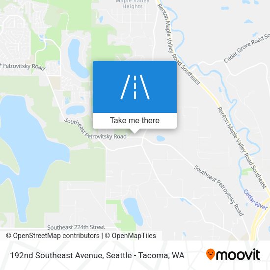 Mapa de 192nd Southeast Avenue