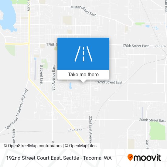 Mapa de 192nd Street Court East