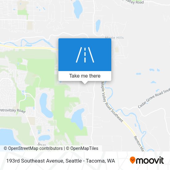 193rd Southeast Avenue map