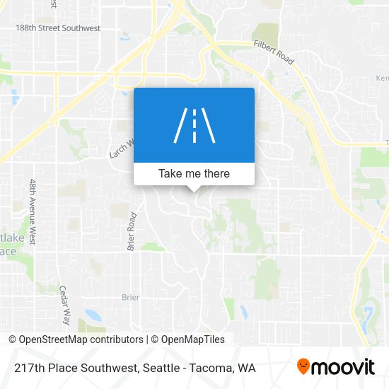 217th Place Southwest map