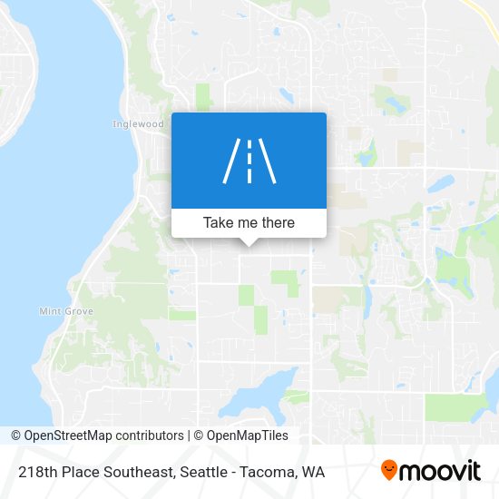 218th Place Southeast map
