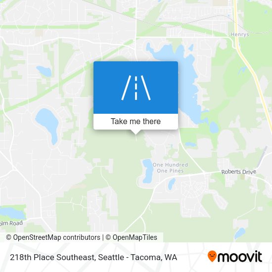 218th Place Southeast map