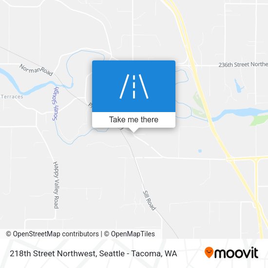 218th Street Northwest map