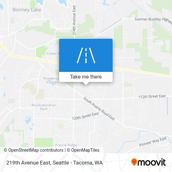 Mapa de 219th Avenue East
