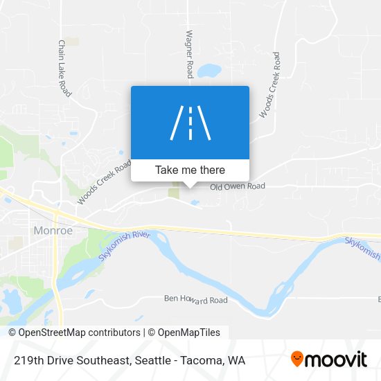 219th Drive Southeast map