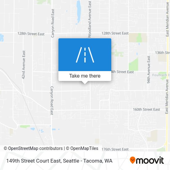 Mapa de 149th Street Court East