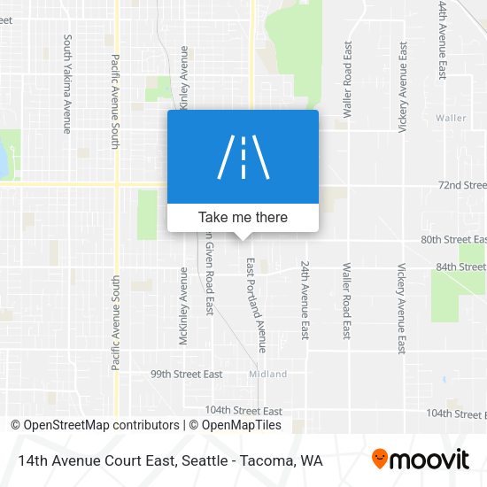 Mapa de 14th Avenue Court East