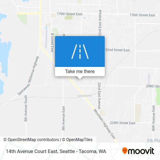 Mapa de 14th Avenue Court East