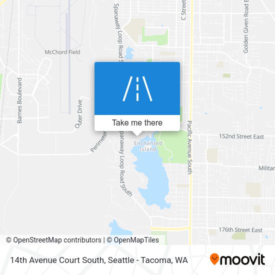 14th Avenue Court South map