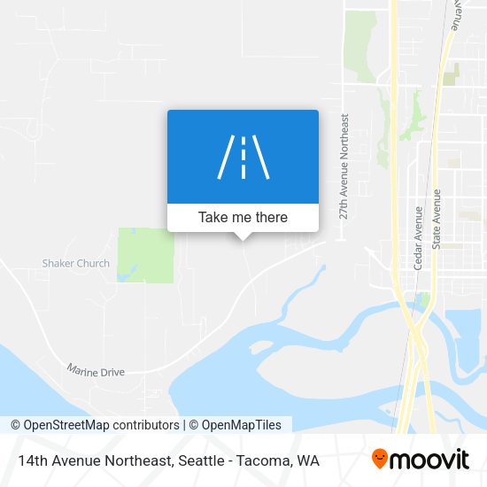 14th Avenue Northeast map