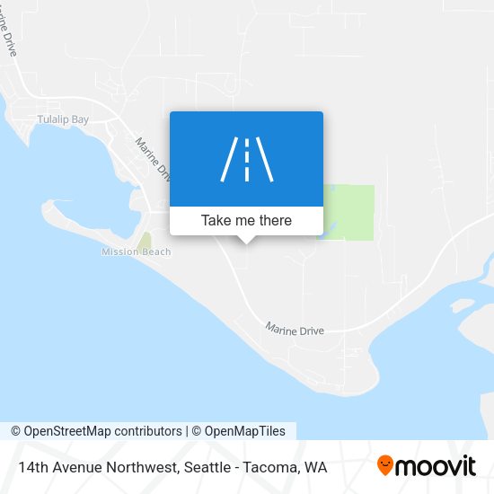 14th Avenue Northwest map
