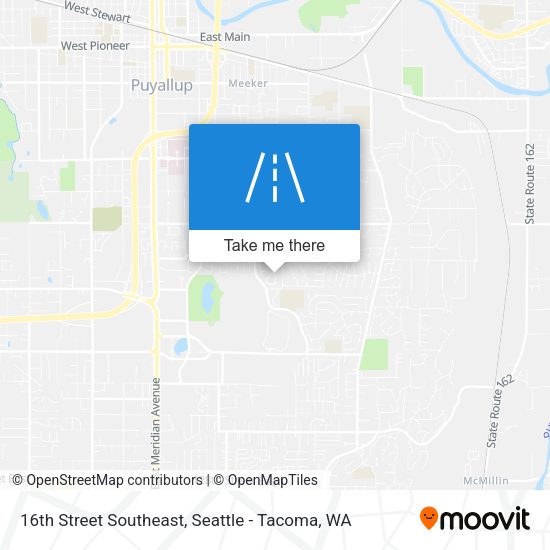 16th Street Southeast map