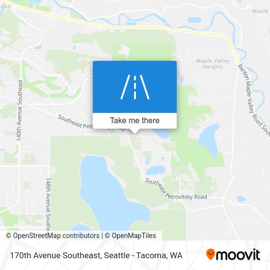 170th Avenue Southeast map