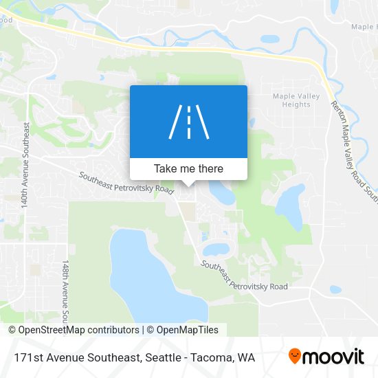 Mapa de 171st Avenue Southeast
