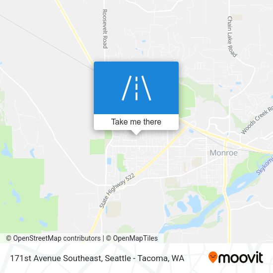 171st Avenue Southeast map