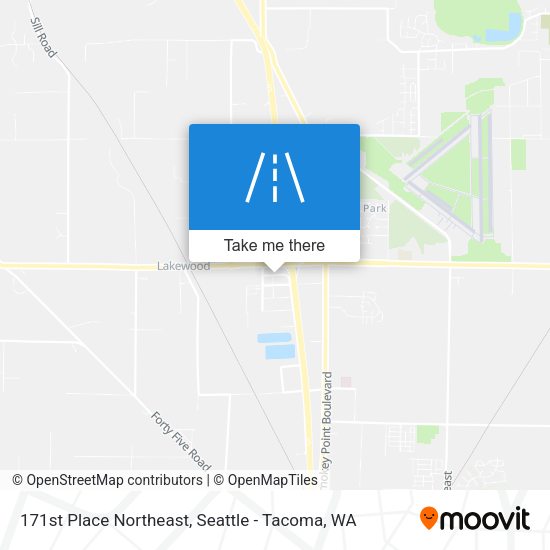 171st Place Northeast map