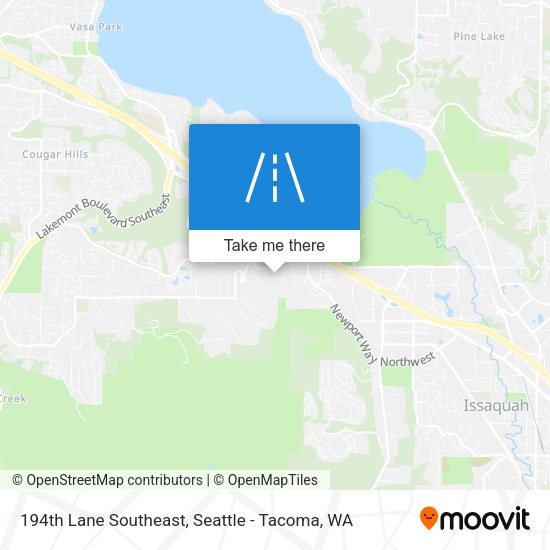 194th Lane Southeast map