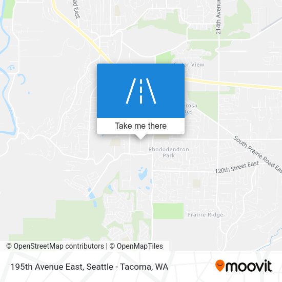195th Avenue East map