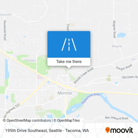195th Drive Southeast map