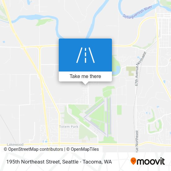 195th Northeast Street map