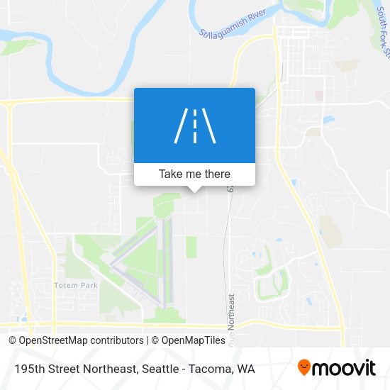 Mapa de 195th Street Northeast