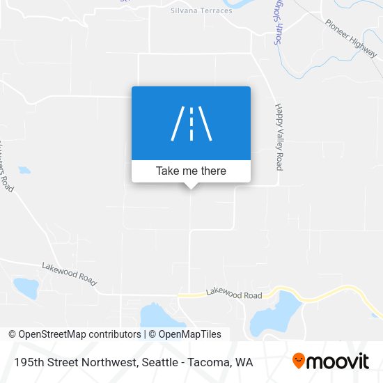 195th Street Northwest map